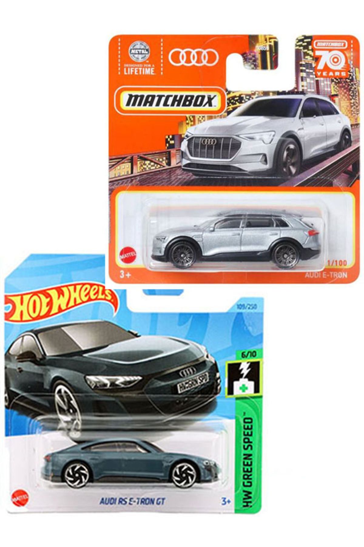 HOT WHEELS Matchbox 2 Arac Audi Set Audi RS e tron Gt Audi e tron 1 64 Fiyat Yorumlar Trendyol