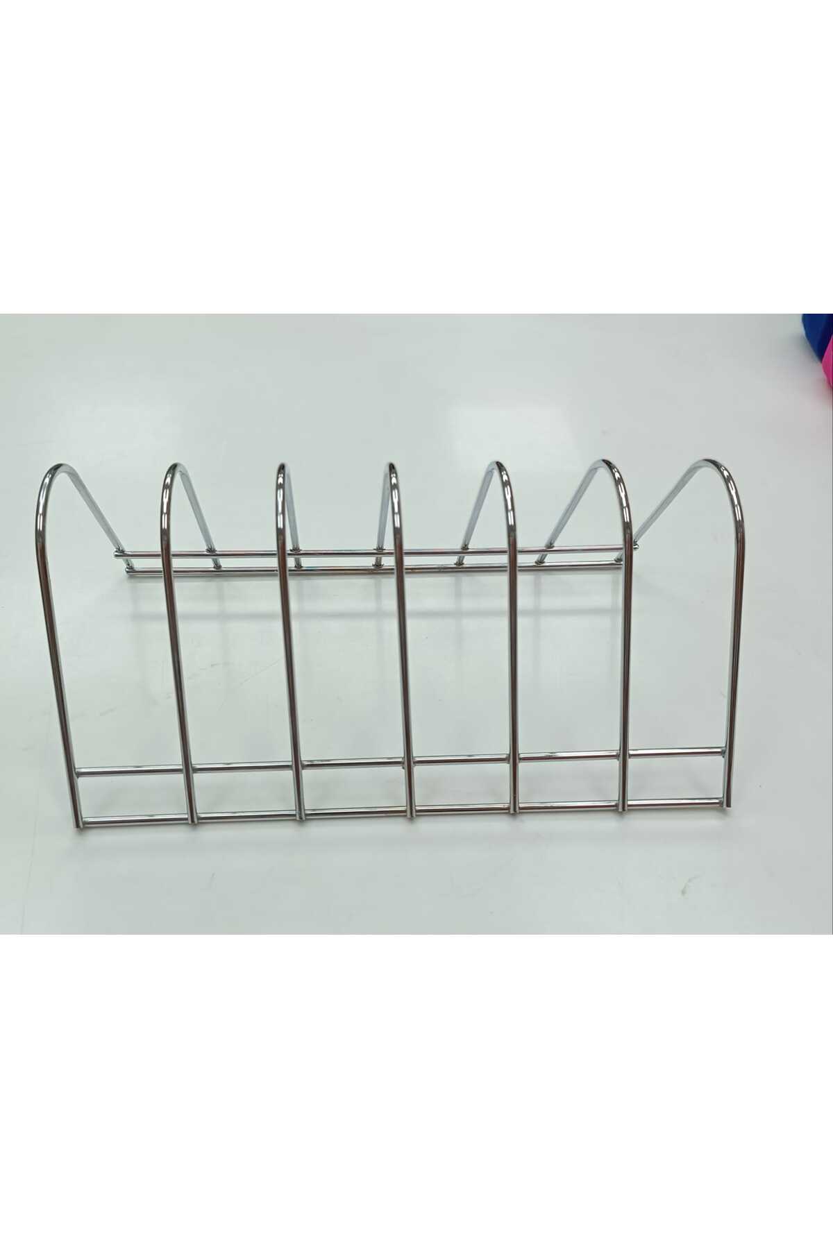 CEPHOME metal gümüş 6 bömeli tabak standı