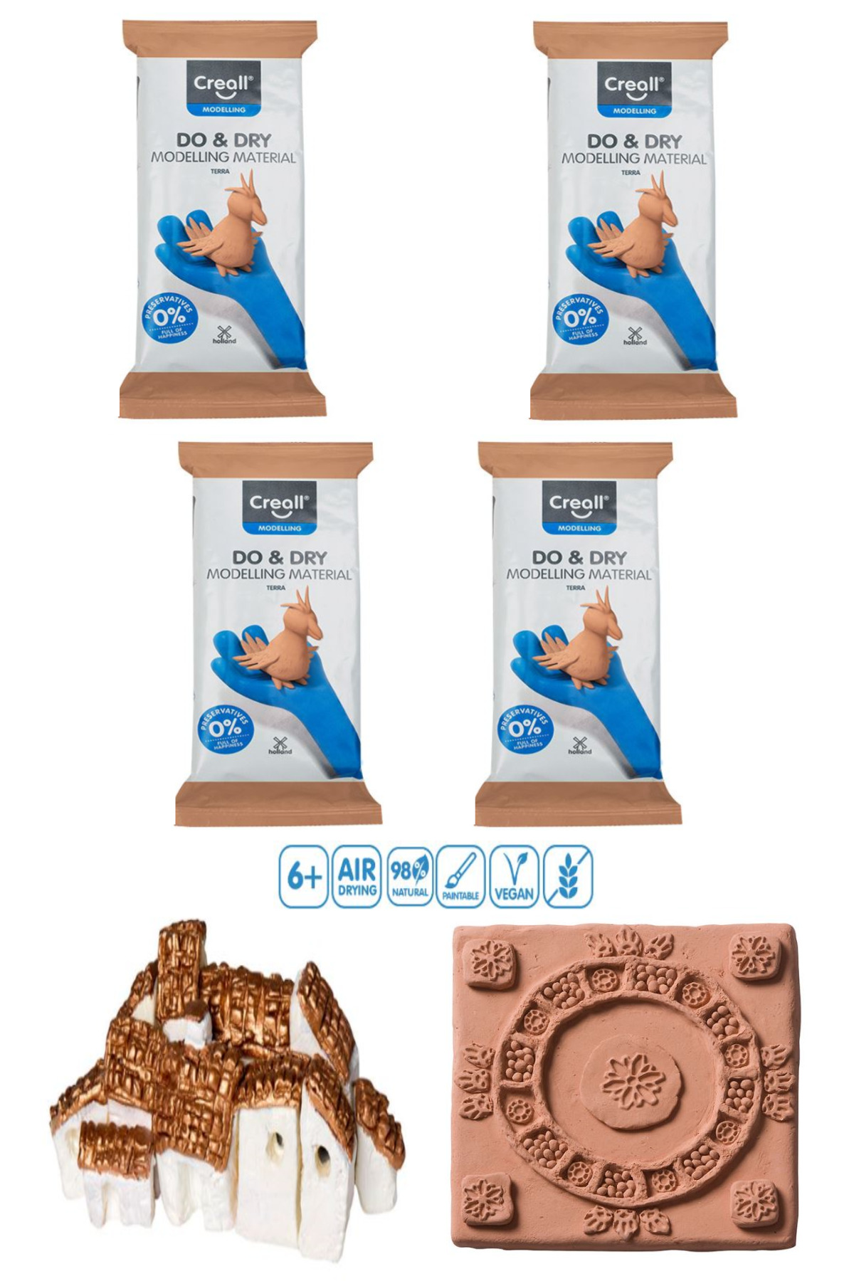 GLANCE Creall Do & Dry Seramik Hamuru Toprak 4x500gr