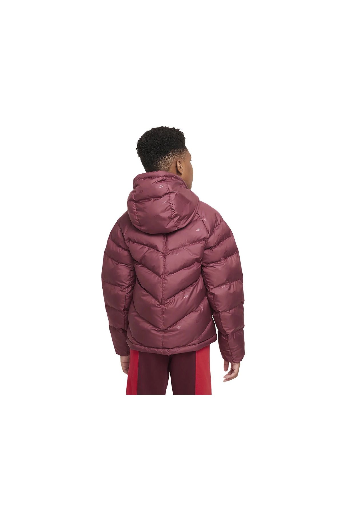 Nike Sports Winterjacket Burgundy Regular fit Trendyol
