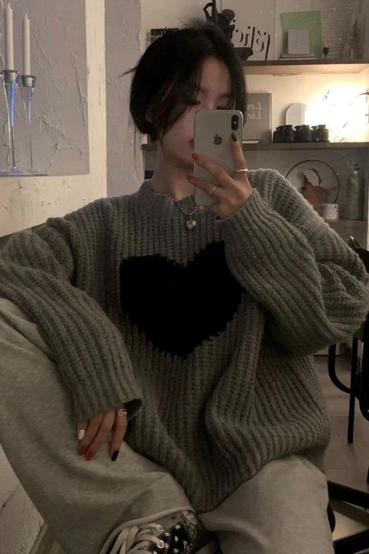Vintage heart sweater store