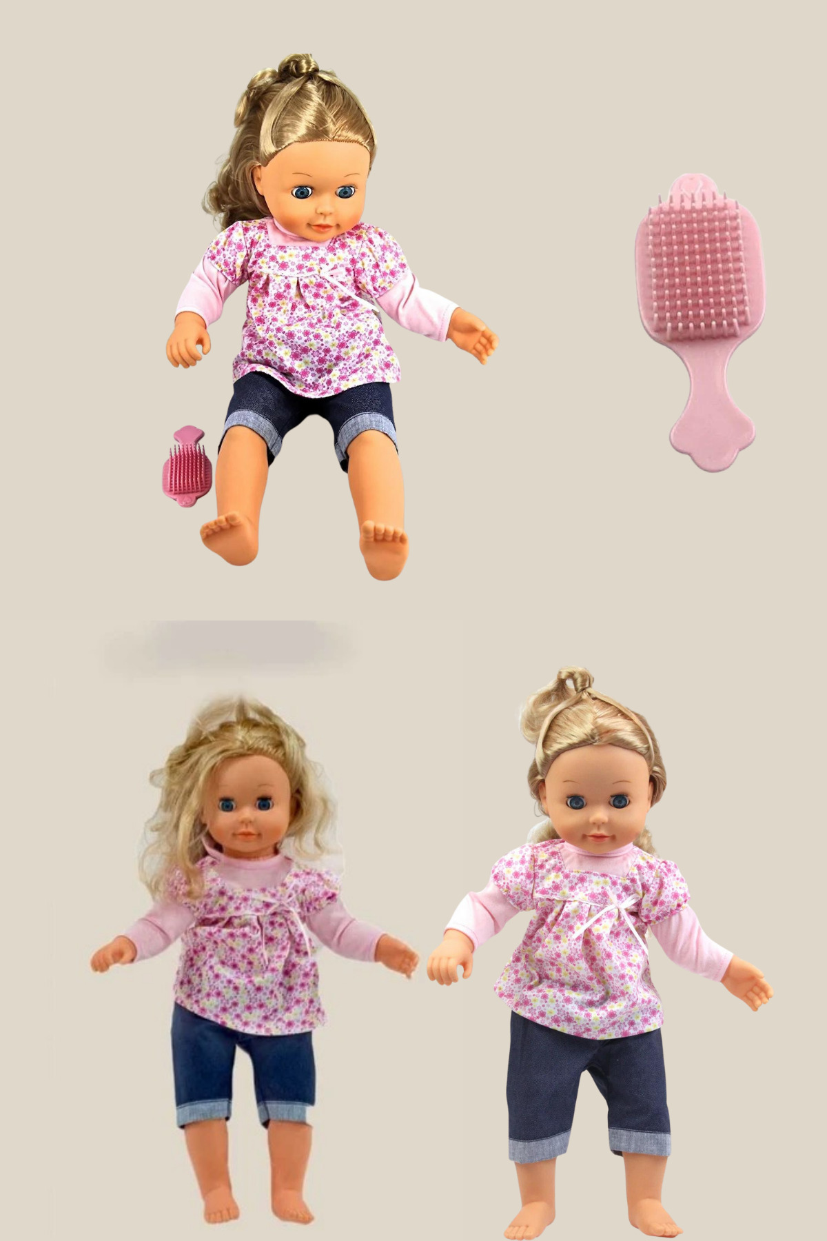 welcomein Oyuncak Bebek 16 soruya 70 Farklı Cevap Veren Akıllı Oyuncak Mila Bebek 50 cm fotoğrafı 4 (önizleme)