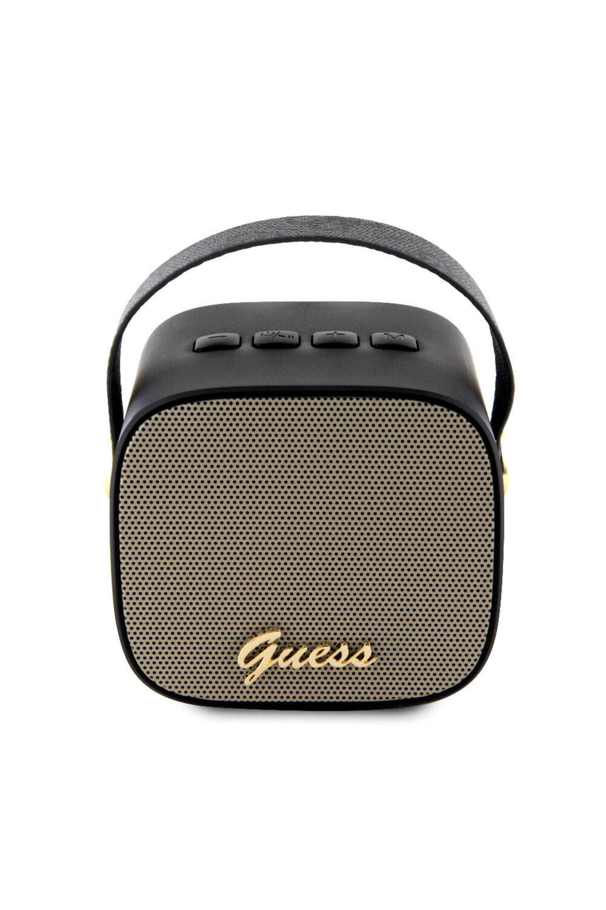Lisanslı Askılı PU Deri Yazı Logolu 5W Bluetooth Speaker Siyah 2