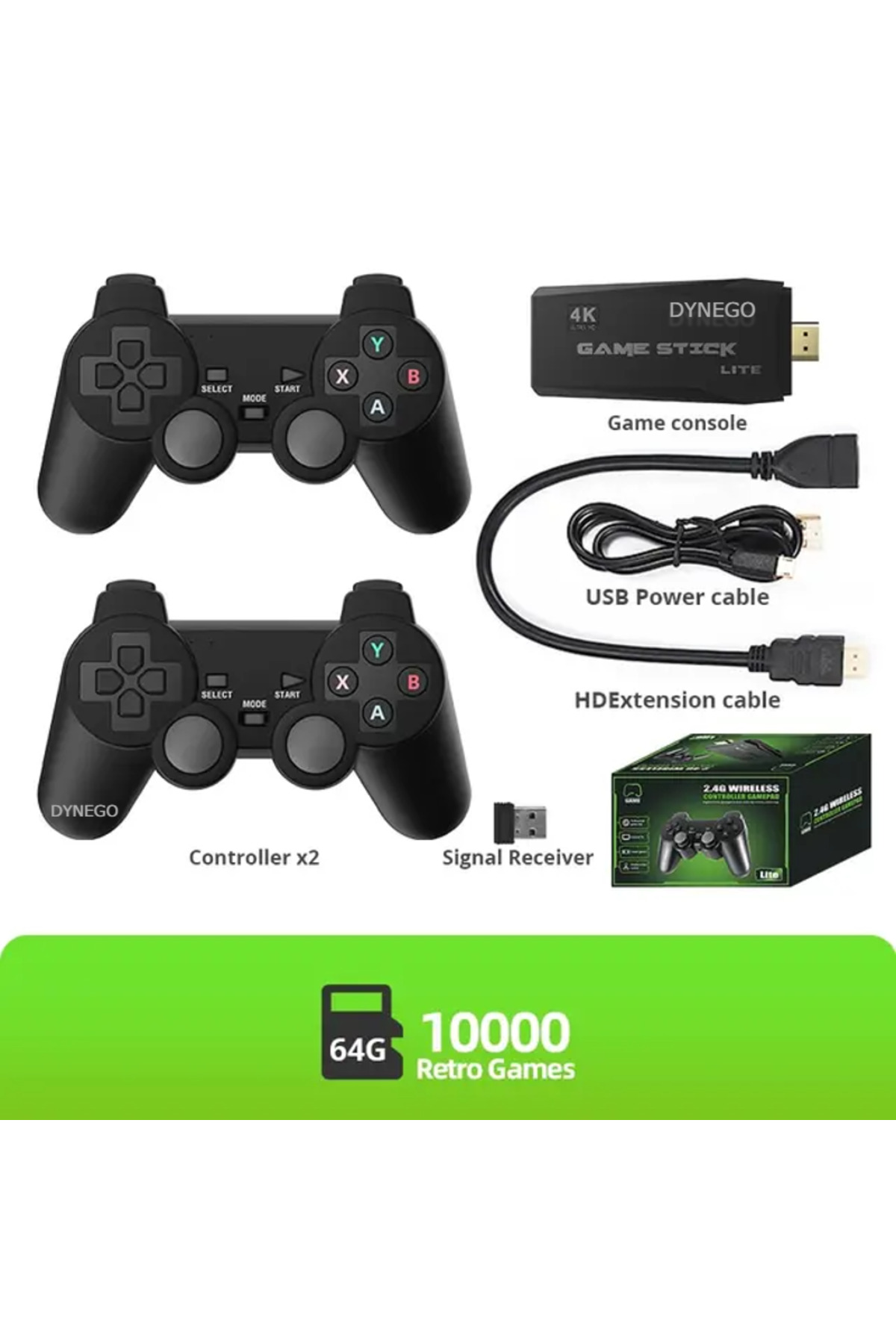 Dynego Oyun Konsolu Retro Game Stick Arcade 2023 Atari Yeni 4k Hd Atari Makinesi 21,000 Adet Oyun