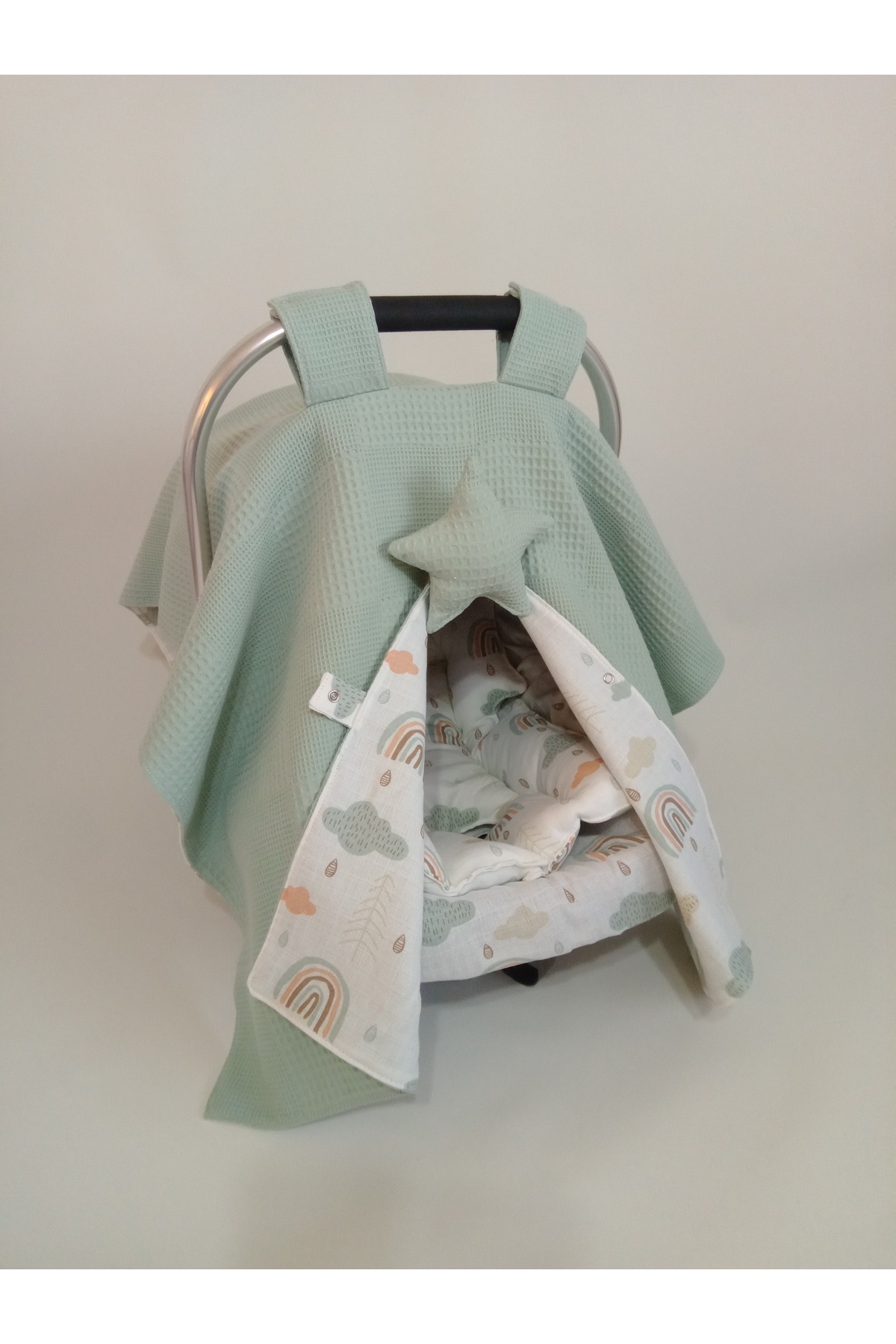 Wenaris Puset örtüsü, Puset minderi, Puset çarşafı, 3 parça fotoğrafı 2 (önizleme)