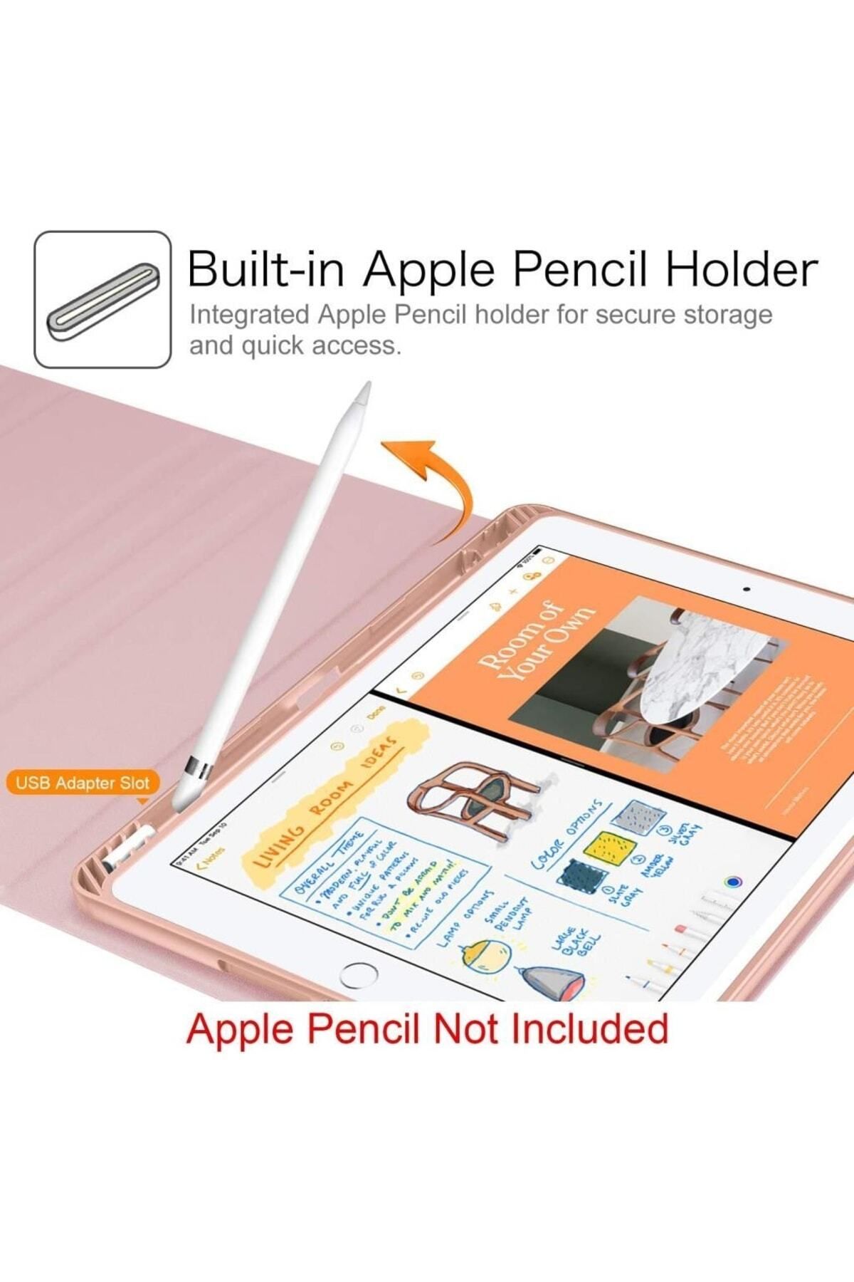UnDePlus-Apple Ipad Air 2 9.7" Case A1566 A1567 Wireless Turkish Keyboard Case Mobax 3