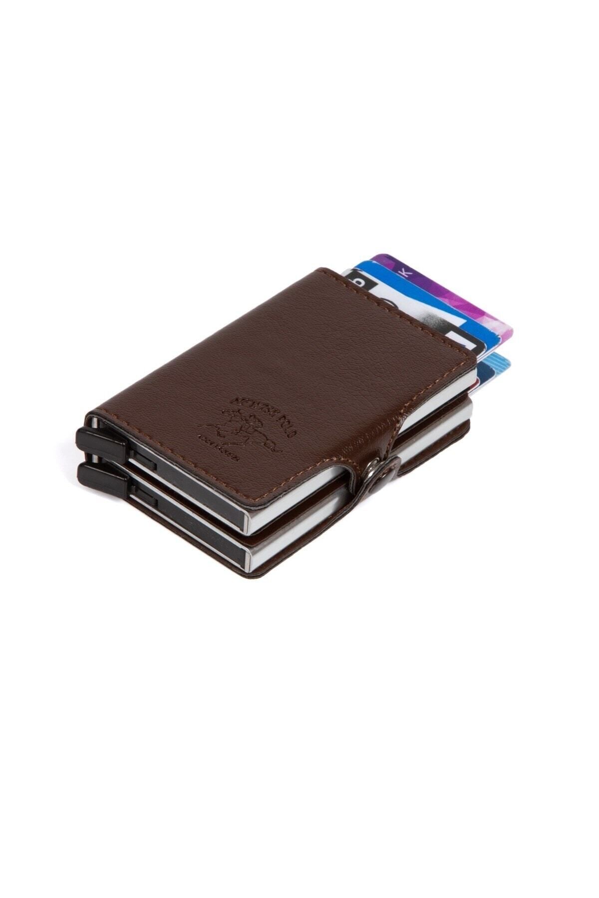 Newish-محفظة حامل بطاقات آلية مزدوجة أوتوماتيكية مع ميزة حجب Rfid (6.5x9.5 سم) 4
