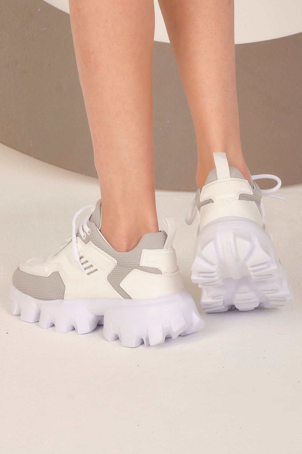 Madam Kifi Kadın Beyaz Sneakers Spor Ayakkabı SN8058
