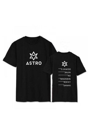 Unisex Siyah Astro Grup T-shırt RO009