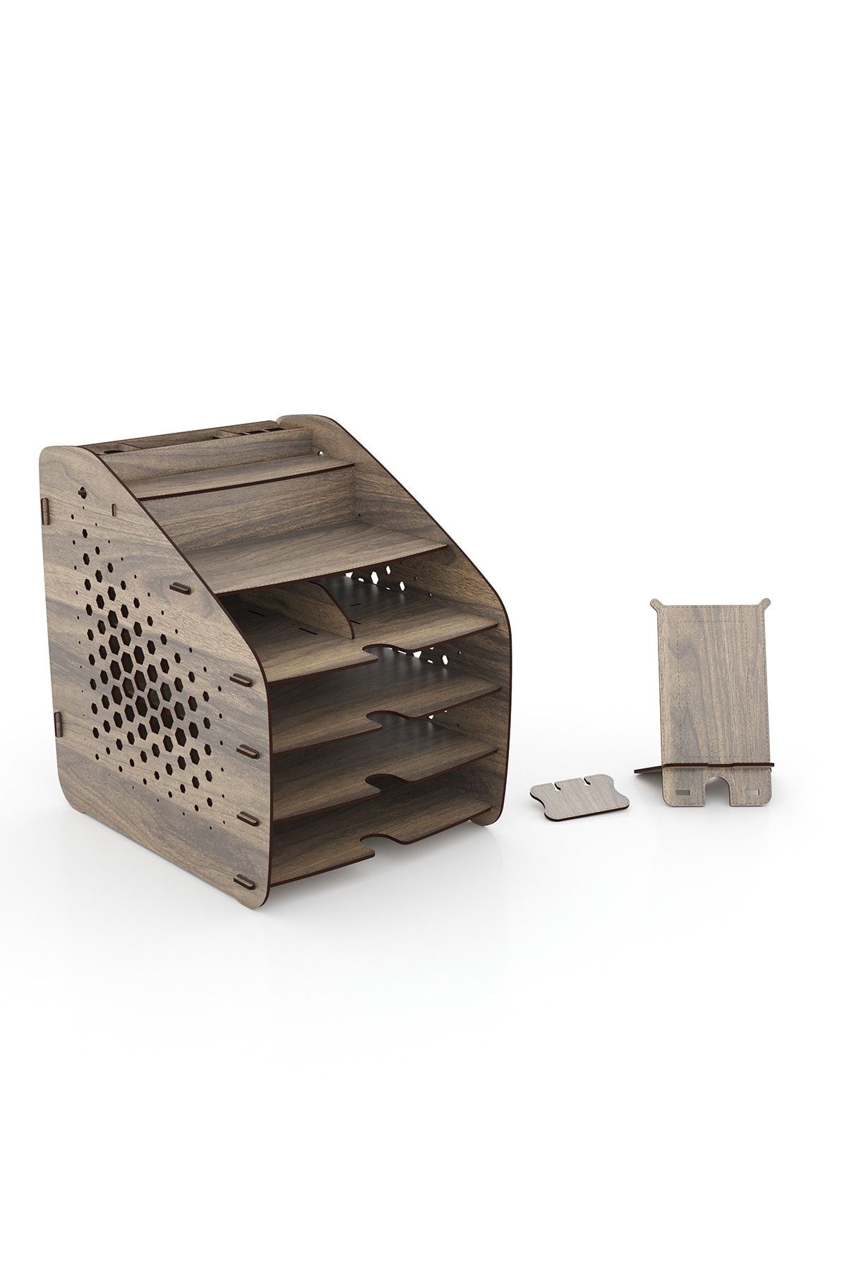 Mingitav-Otto Design A4 Document Shelf Desktop Organizer - 6 Colors Hexa Large 7