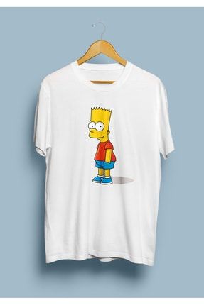 The Simpsons Bart Simpsons Tasarım Baskılı T-Shirt KRG0635