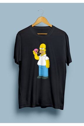 Oversize Unisex The Simpsons Homer Simpson Tasarım Baskılı KRG0660