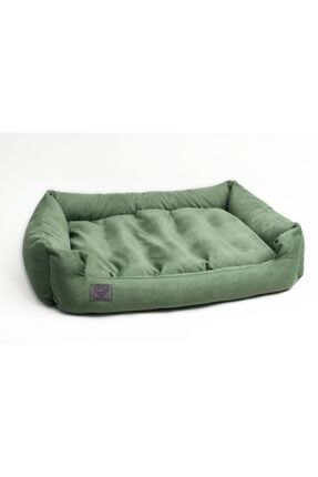 Köpek Yatağı Yıkanabilir - Tüplü Tay Tüyünden Dream Box - Yeşil - - Medium - 65x55 Cm LVLYSMARTPLS99J88M