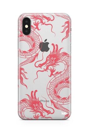 Apple Iphone X/xs Şeffaf Telefon Kılıfı - Dragons F05NA183