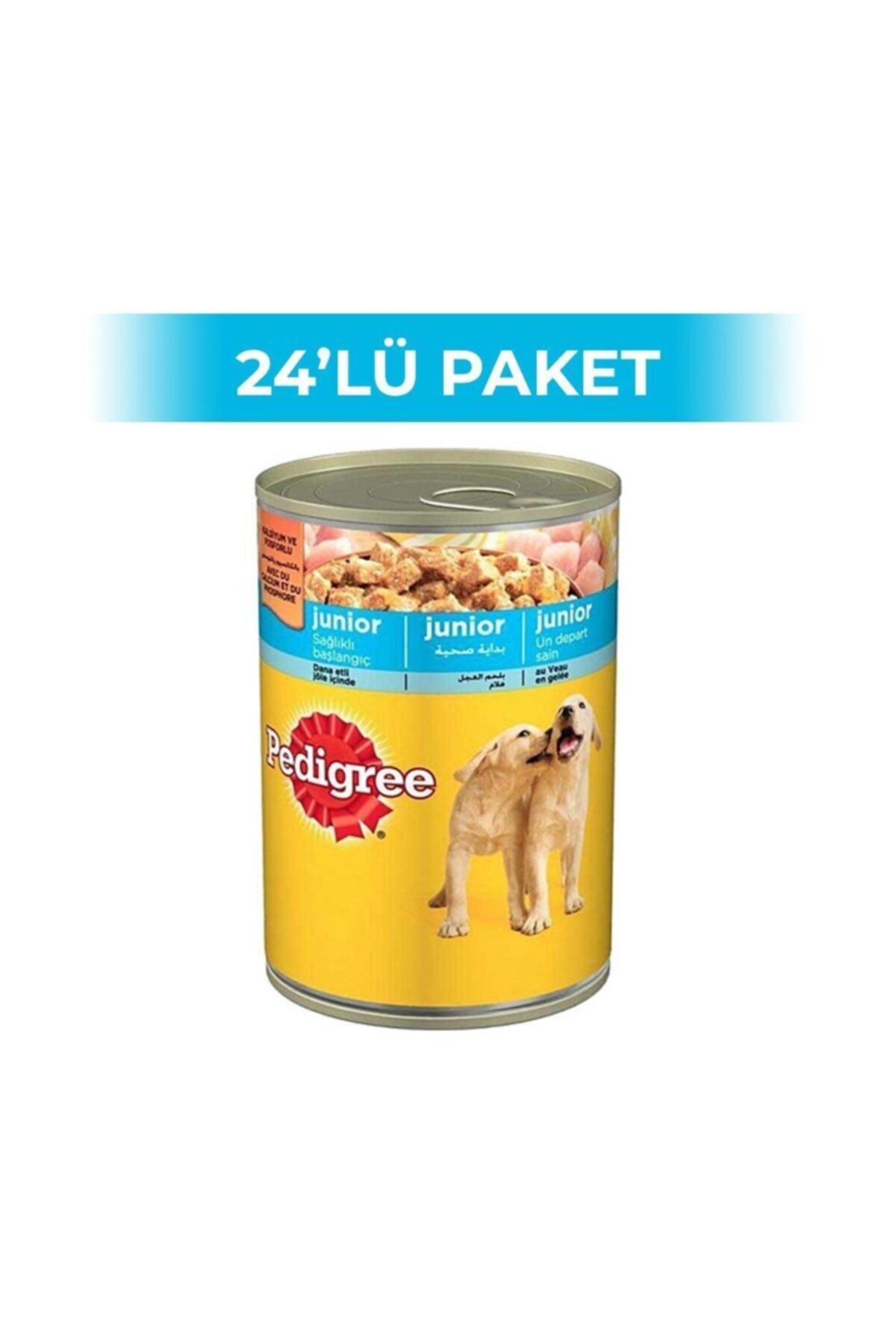 Pedigree Tavuklu Yavru Köpek Konserve Maması 400 Gr 24 Adet