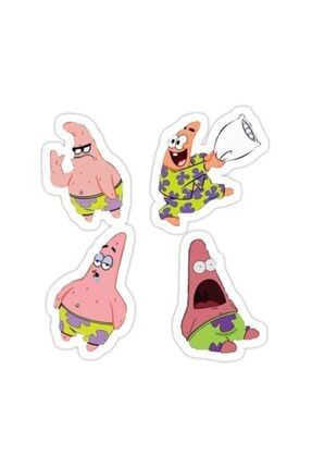 Patrick Yıldız-spongebob Sticker Araba Oto Arma Duvar Sticker Ev Dekoratif Çıkartma 15 Cm X68Z15281