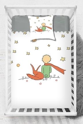 Osso Ay Yıldızlar Küçük Prens Desenli Beşik Bebek Yatak Örtüsü Ossoyatcoes2021c19
