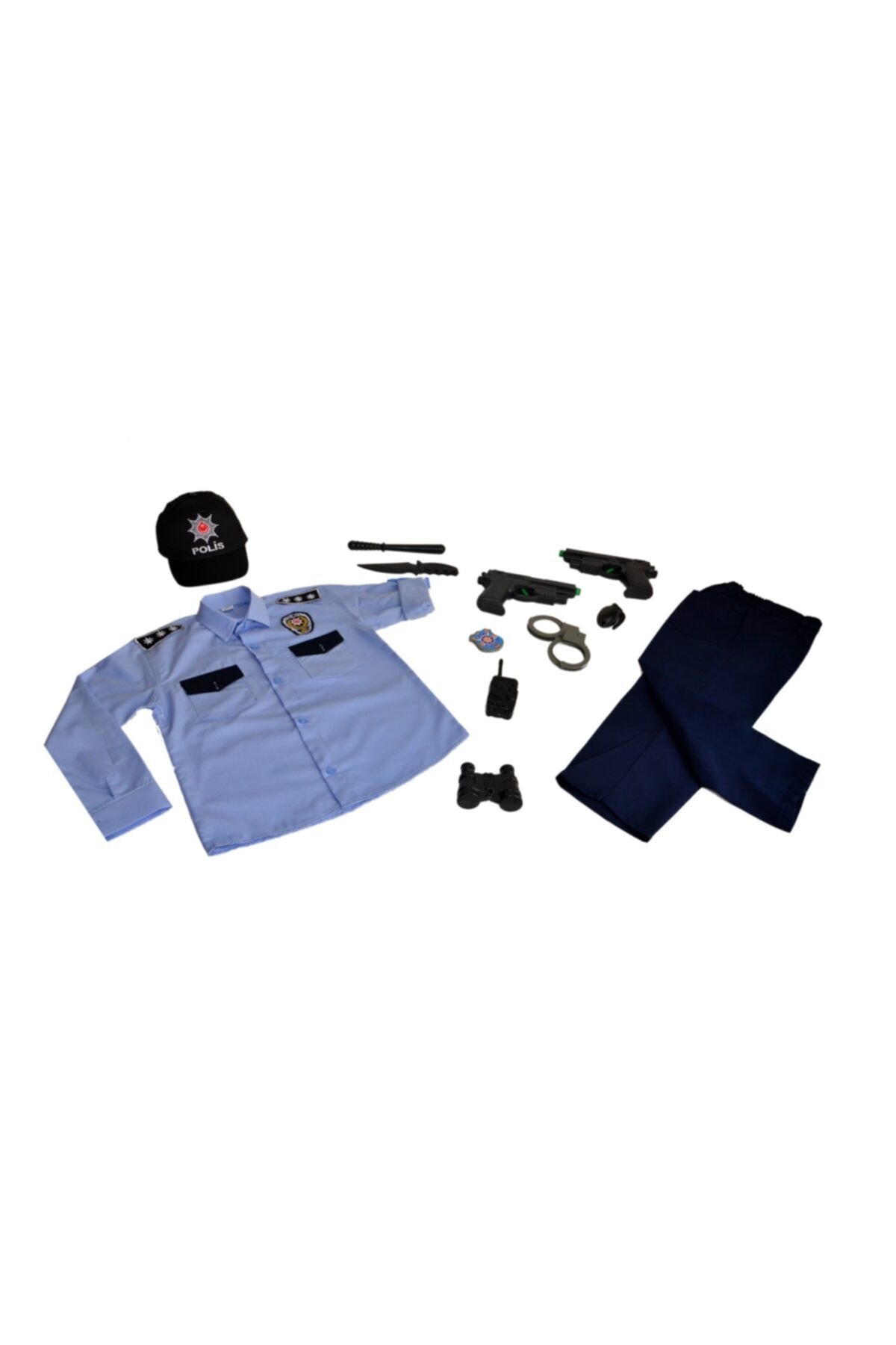 Unisex Children's Blue Turkish Police Costume Outfit Fbrklj978
