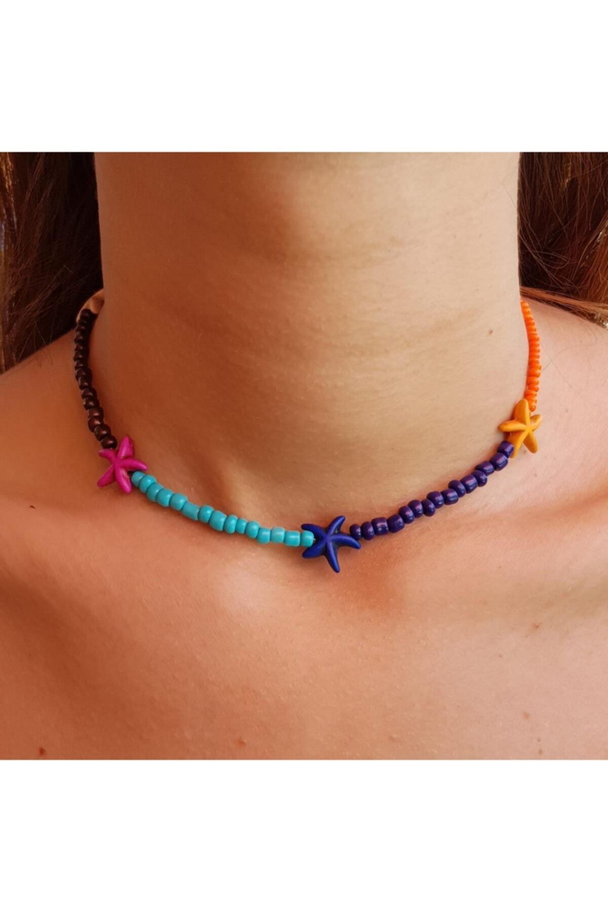 Handmade By HLY Necklace Orange Bead Trendyol