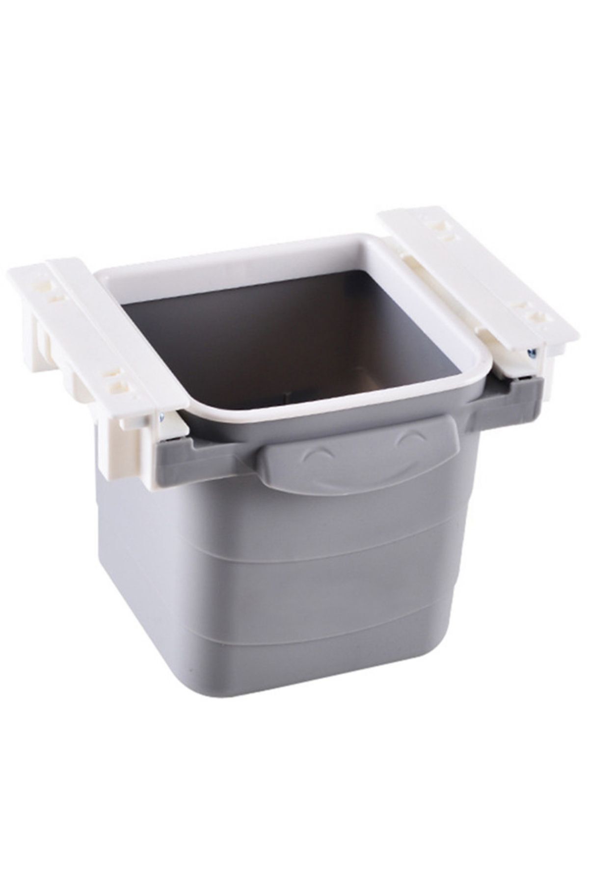 Buffer-Mini Table Trash Can Plastic Under Counter Retractable Adhesive Invisible Compartment Practical 4