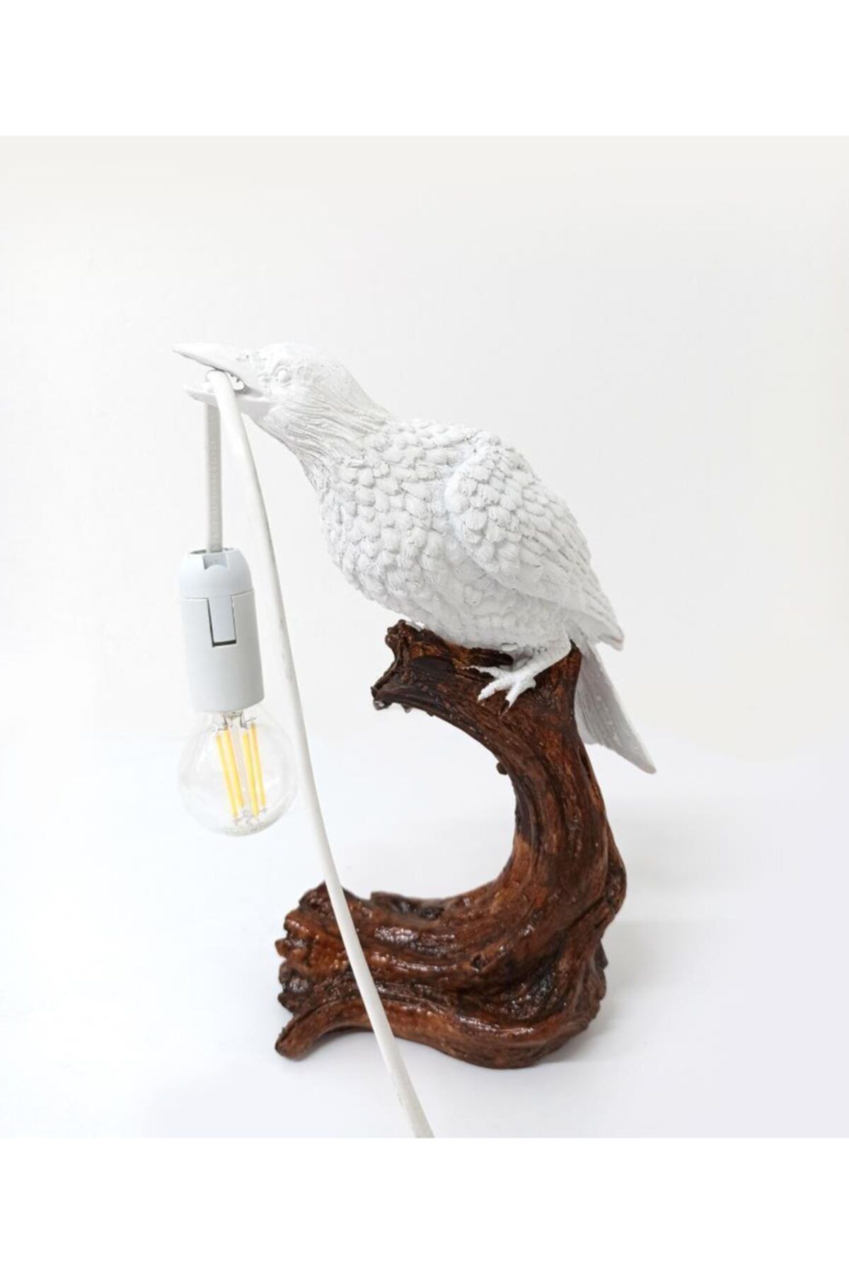 CajuArt-Bird Holding a Lamp on a Branch Modern Lampshade Table Lamp 3