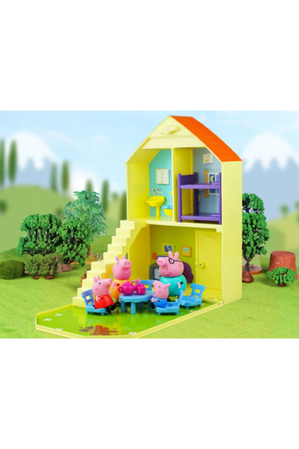 peppa pig ailesi ve evi kutulu tam set fiyati yorumlari trendyol