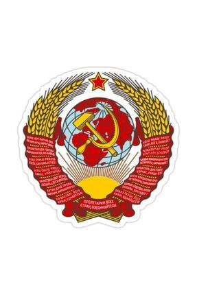 Sovyetler Birliği Devlet Amblemi Sticker Araba Oto Arma Duvar Ev Dekoratif Laptop Çıkartma 15 cm X68U17246