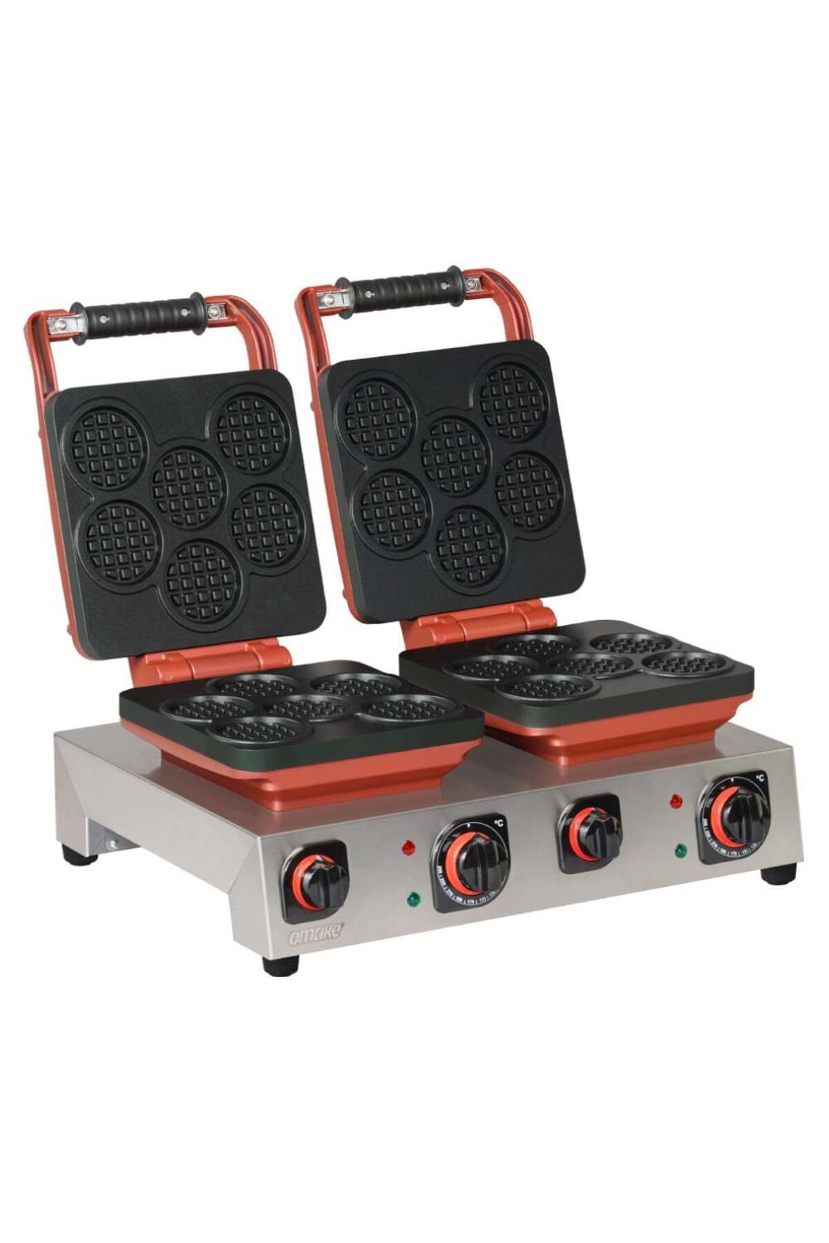 OMAKE Sabit İkili Waffle Makinesi Coin