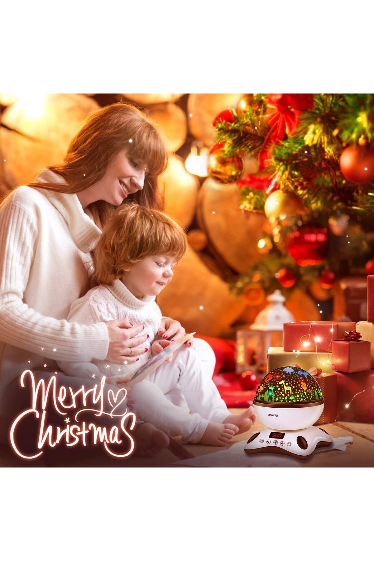 Genetic-Moredig Baby Projector - 8 Lighting Night Lamp with 12 Music and Timer 6
