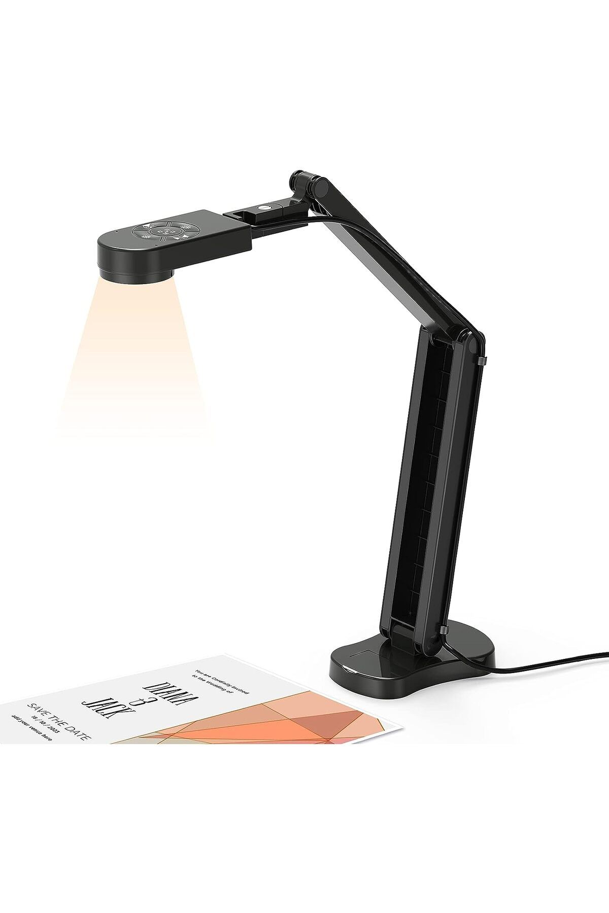 kitchbai 3 Seviyeli LED Işık ile 4K öğretimi için USB Belge Kamerası