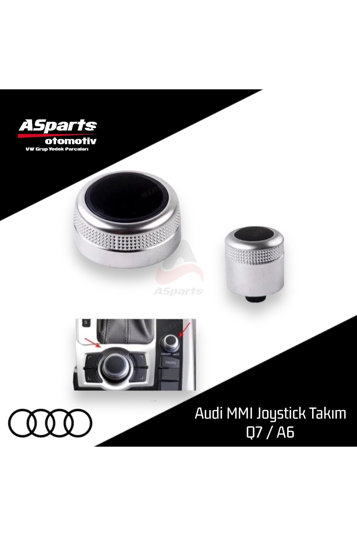 Asparts-Audi MMI Joystick Set Q7 / A6 - 4F0919069 1