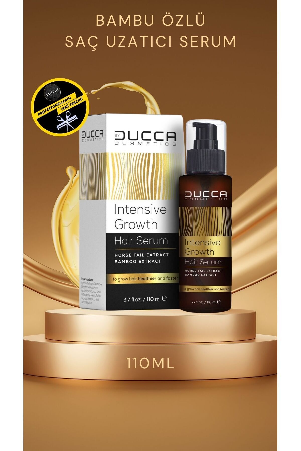 Profesyonel Saç Bakım Serumu/yağı 110ml Bambu (saç Uzatan-güçlü Saçlar) — Hair Care Serum Bamboo — تصویر 3 از 6