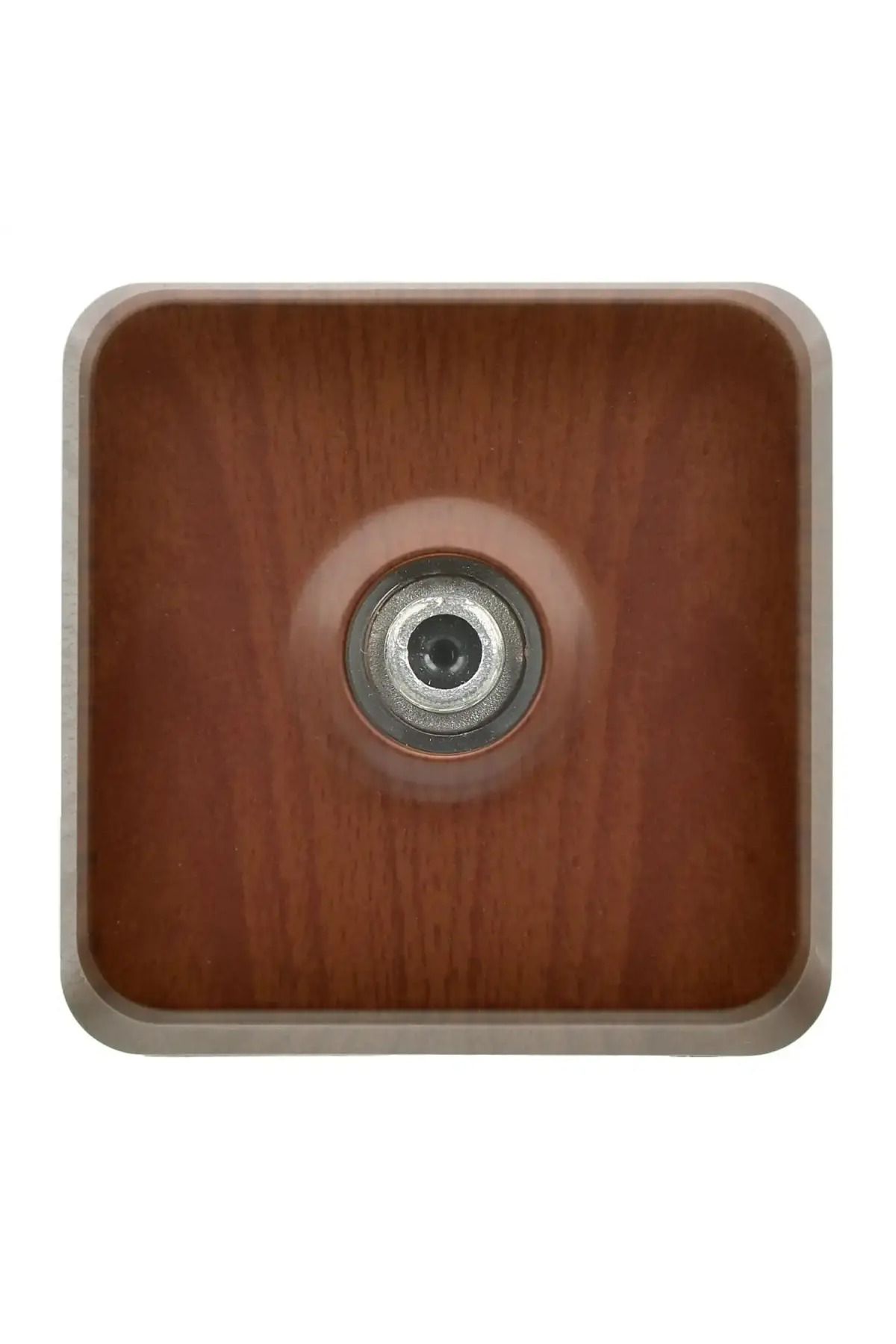 Günsan-Fantasy Misya Single Satellite Socket with F Connector (Passing-End), Walnut 1