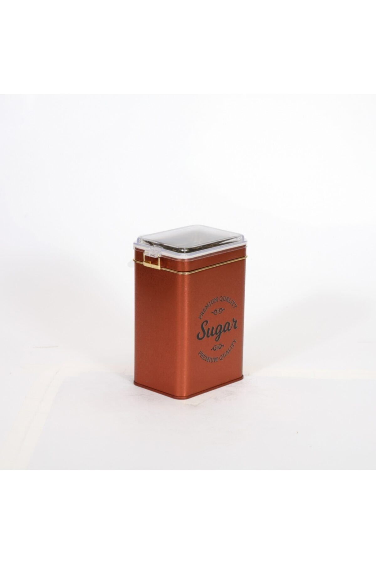 EVLE-Ef043-k5 Sn_sugar Copper Patterned Rectangular Metal Storage Container 8x10 Cm 3