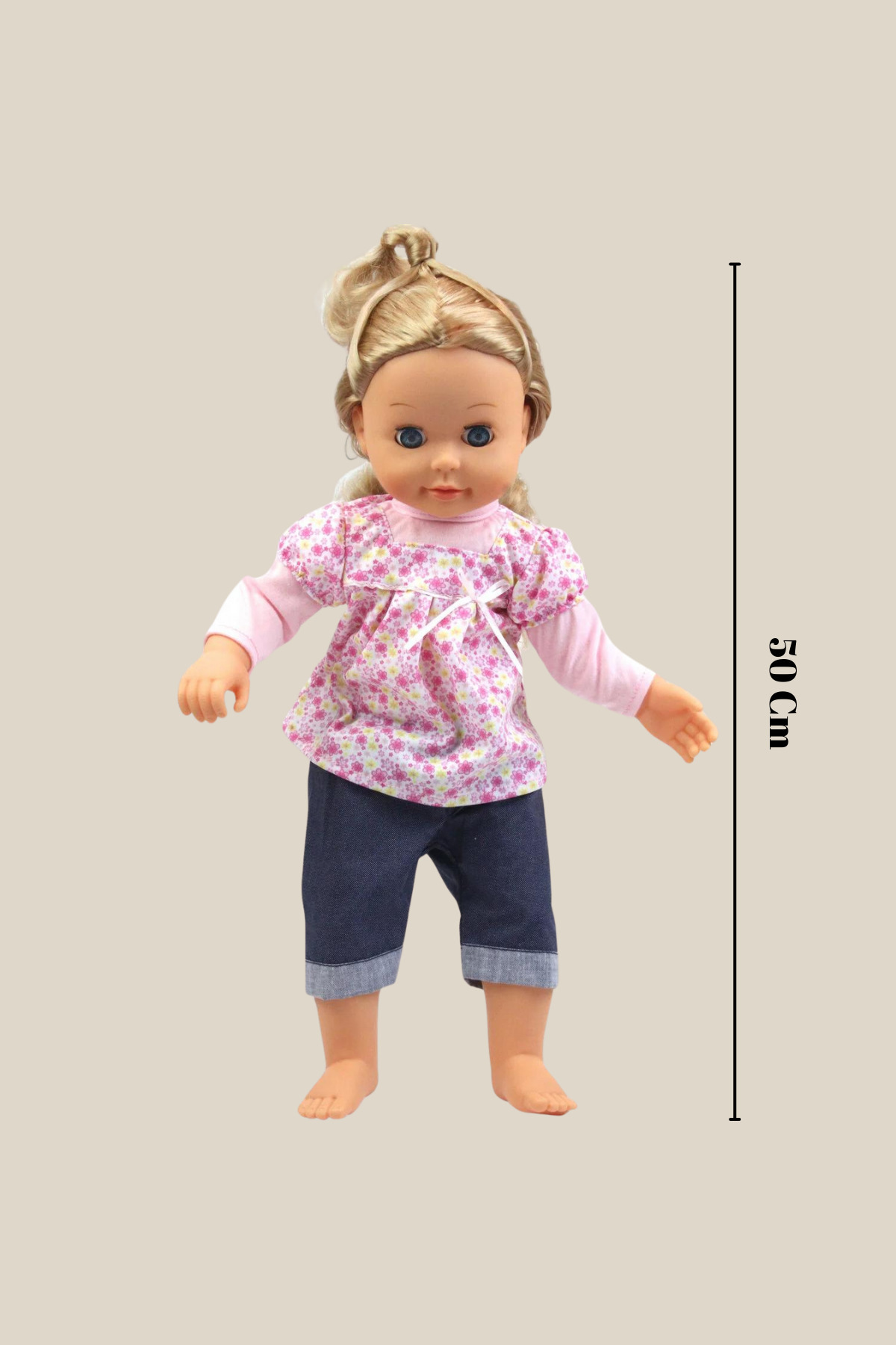welcomein Oyuncak Bebek 16 soruya 70 Farklı Cevap Veren Akıllı Oyuncak Mila Bebek 50 cm fotoğrafı 3 (önizleme)