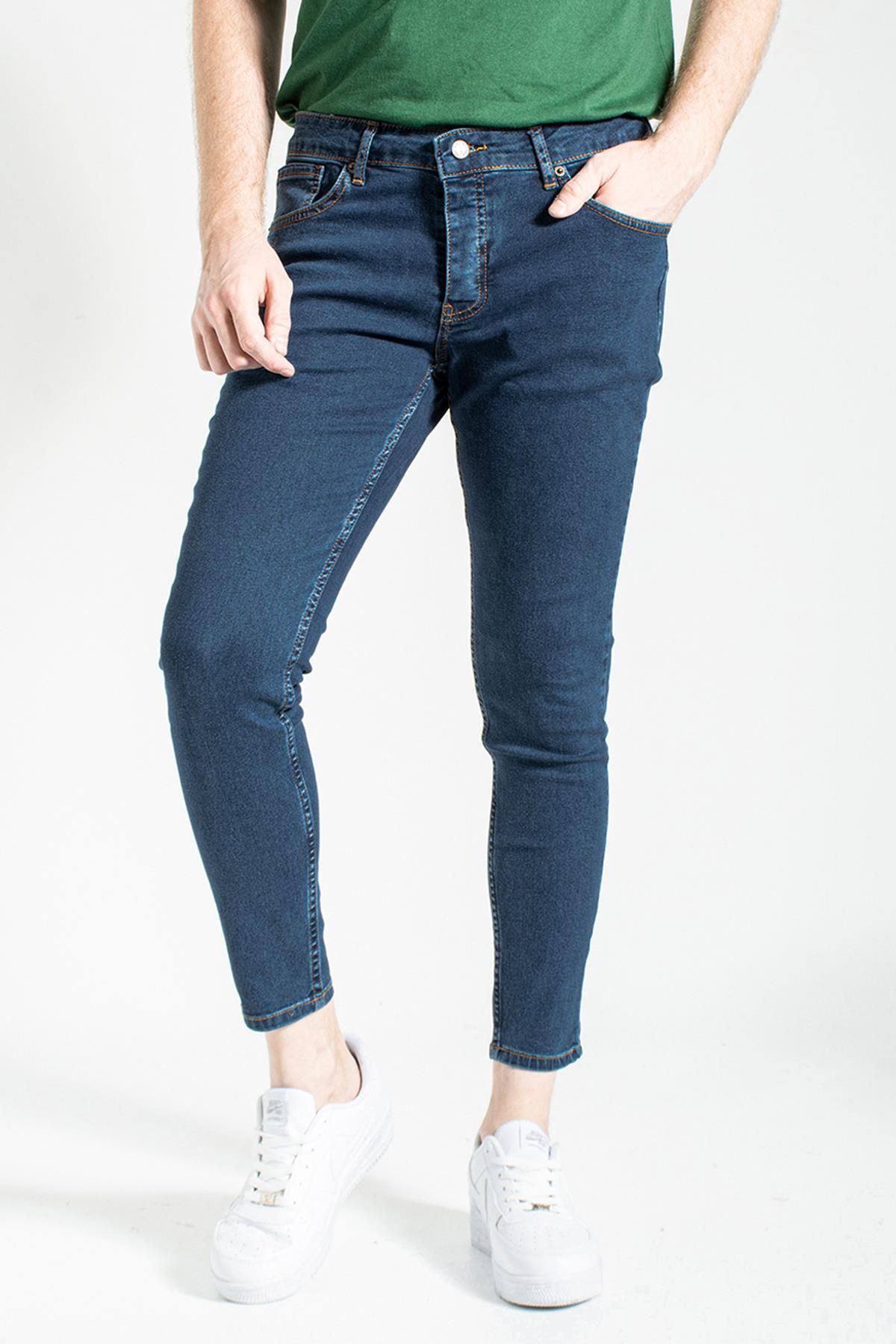CEDY DENIM Erkek Mavi Ful Likral Dar Paca Italyan Kesim Skinny Fit Jean Kot Pantolon C344 Fiyat Yorumlar Trendyol