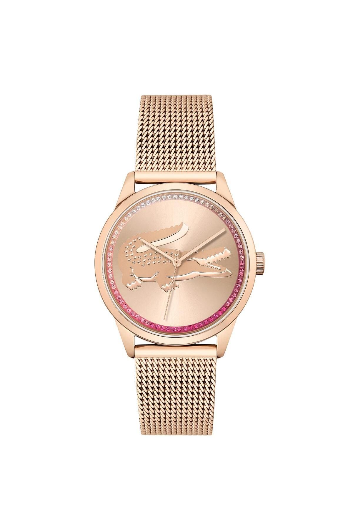 Rose gold lacoste watch outlet