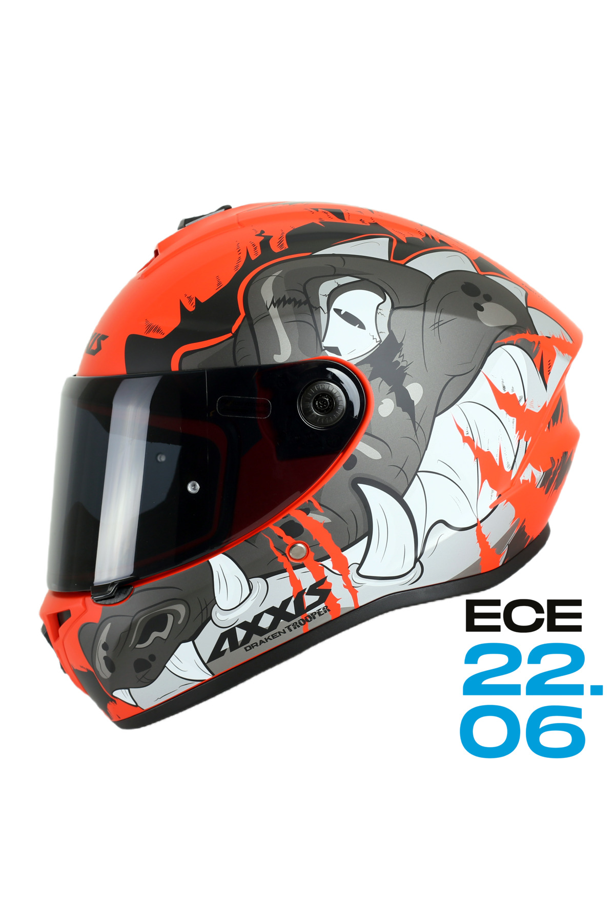 Lycoris.　0605 Axxis DRAKEN S TROOPER E5 DOT VE ECE 22.06 SİYAH VİZÖR - Fiyatı