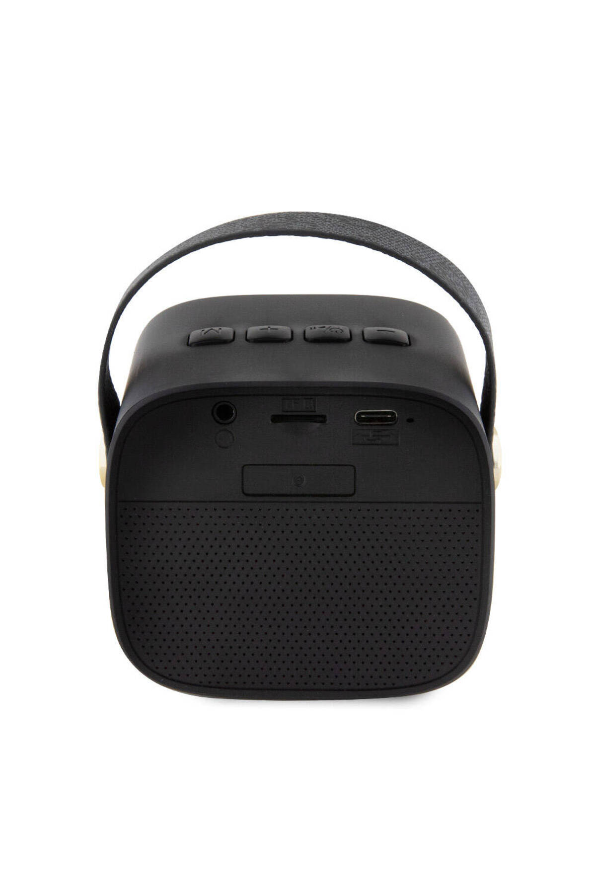 Lisanslı Askılı PU Deri Yazı Logolu 5W Bluetooth Speaker Siyah 3