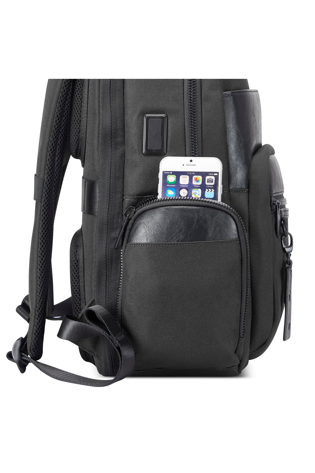 کوله پشتی زنانه مشکی RV Roncato | 2RONU2023003 اورجینال - تصویر 8