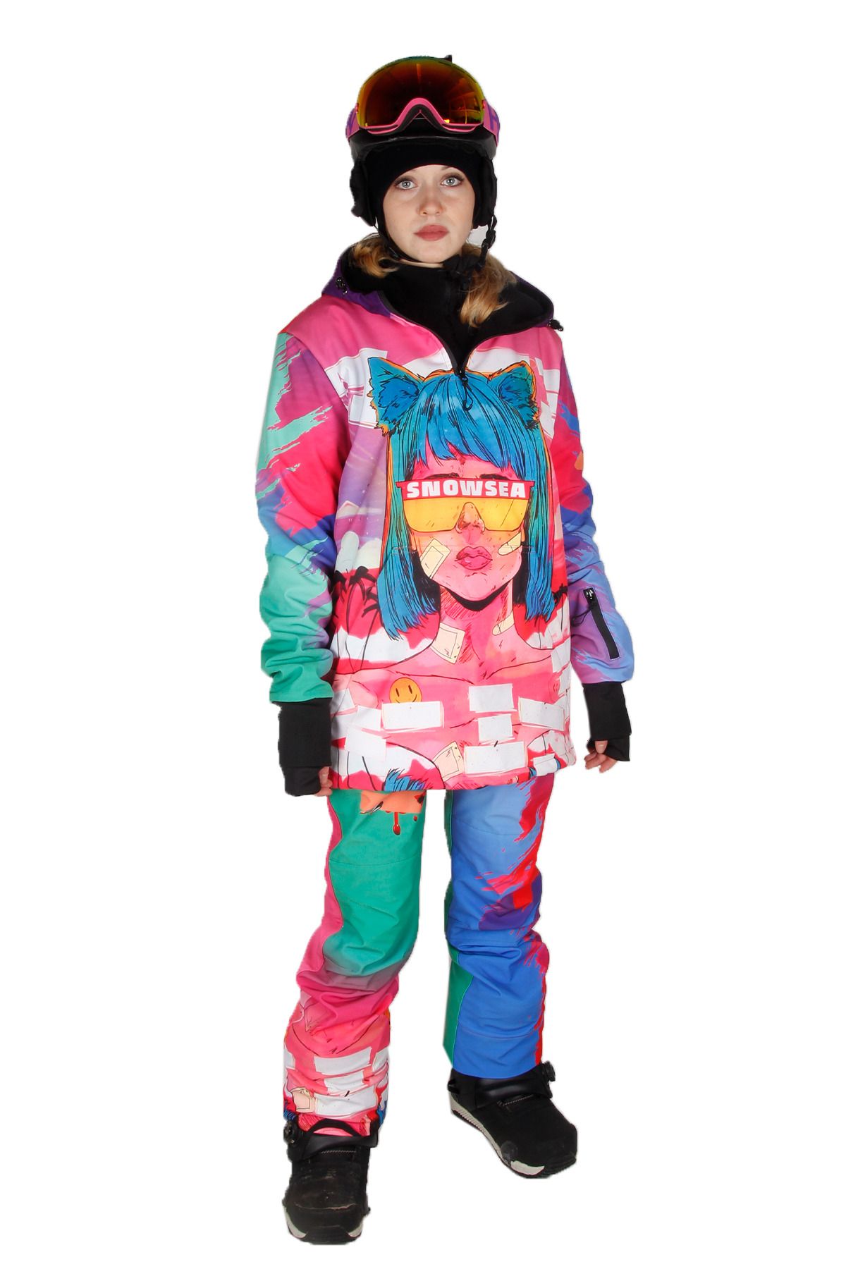 SNOWSEA Ss9021 My Life Kadın Snowboard Mont & Pantolon Takım
