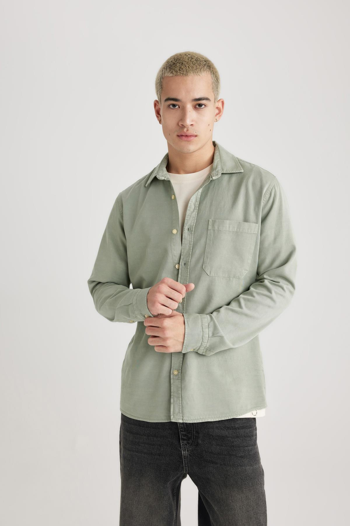 پیراهن مردانه دفاکتو | B4140AX24SP Defacto - Image 3