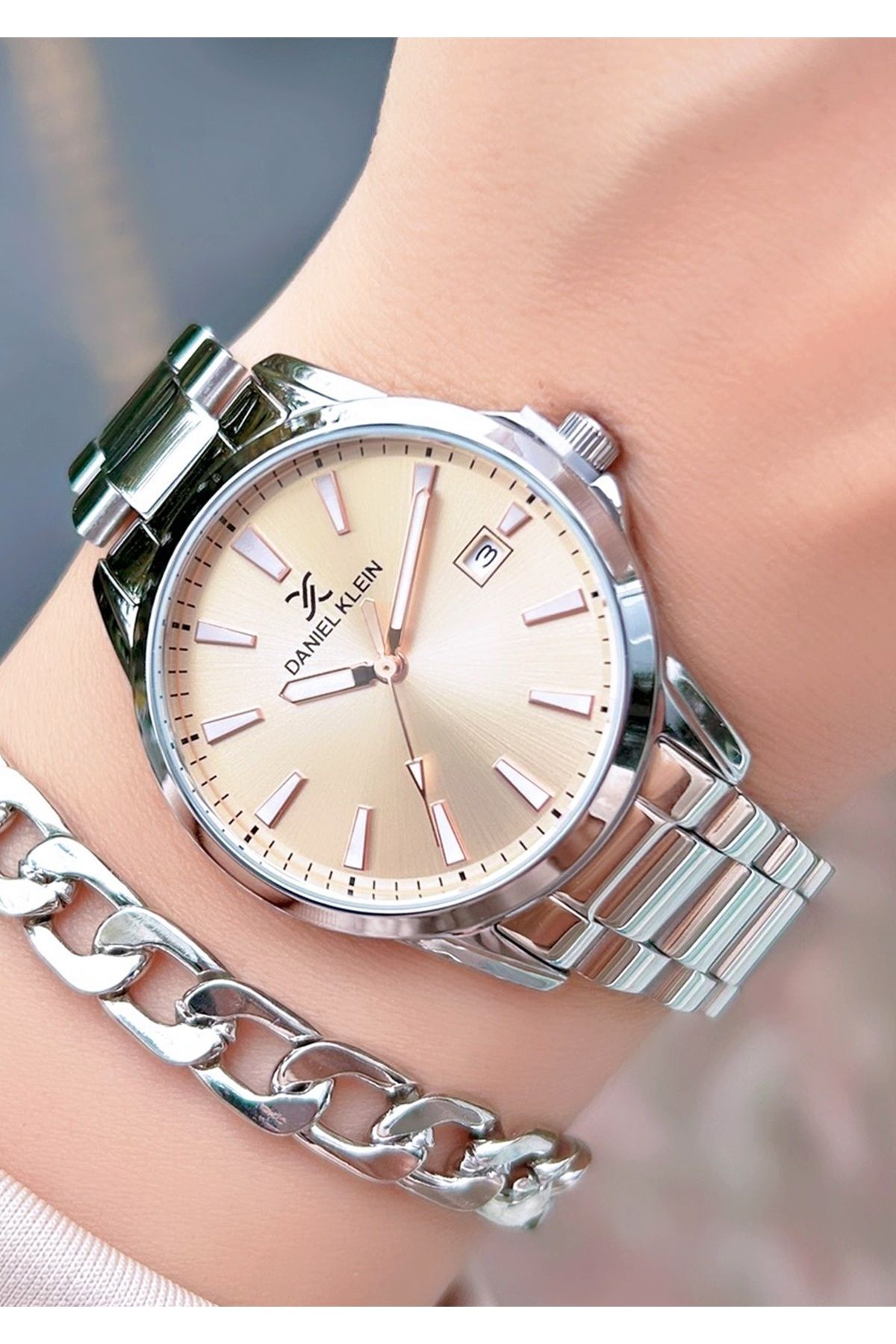 Daniel klein hotsell silver watch