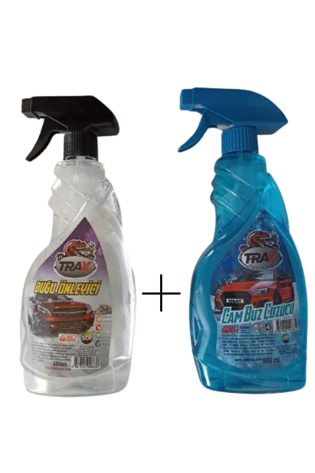 MVC Concept Trax Araba Oto Cam Buz Çözücü Sprey (500 Ml) & Buğu Önleyici Sprey (500 Ml)