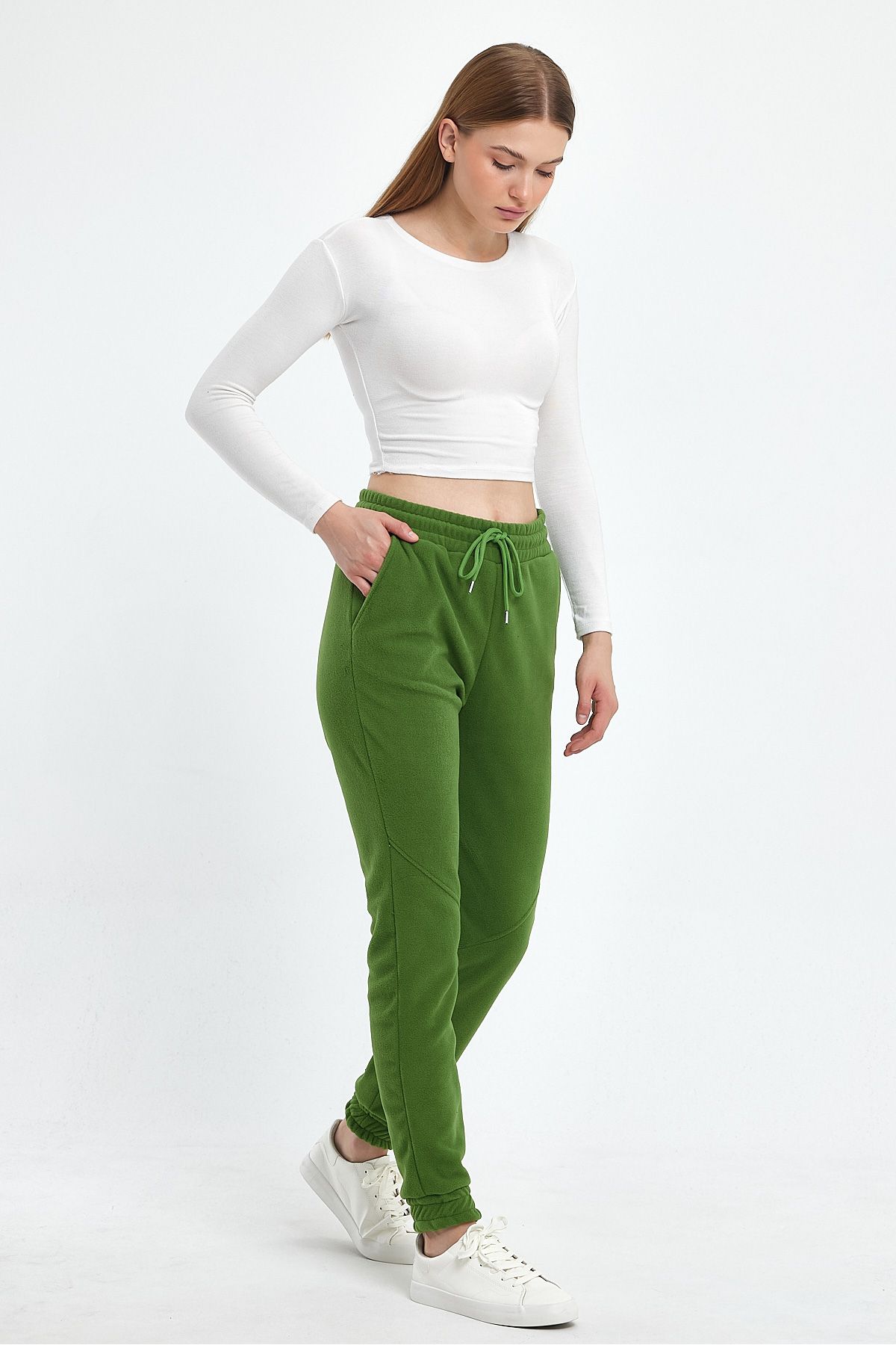 Green tracksuit online bottoms womens