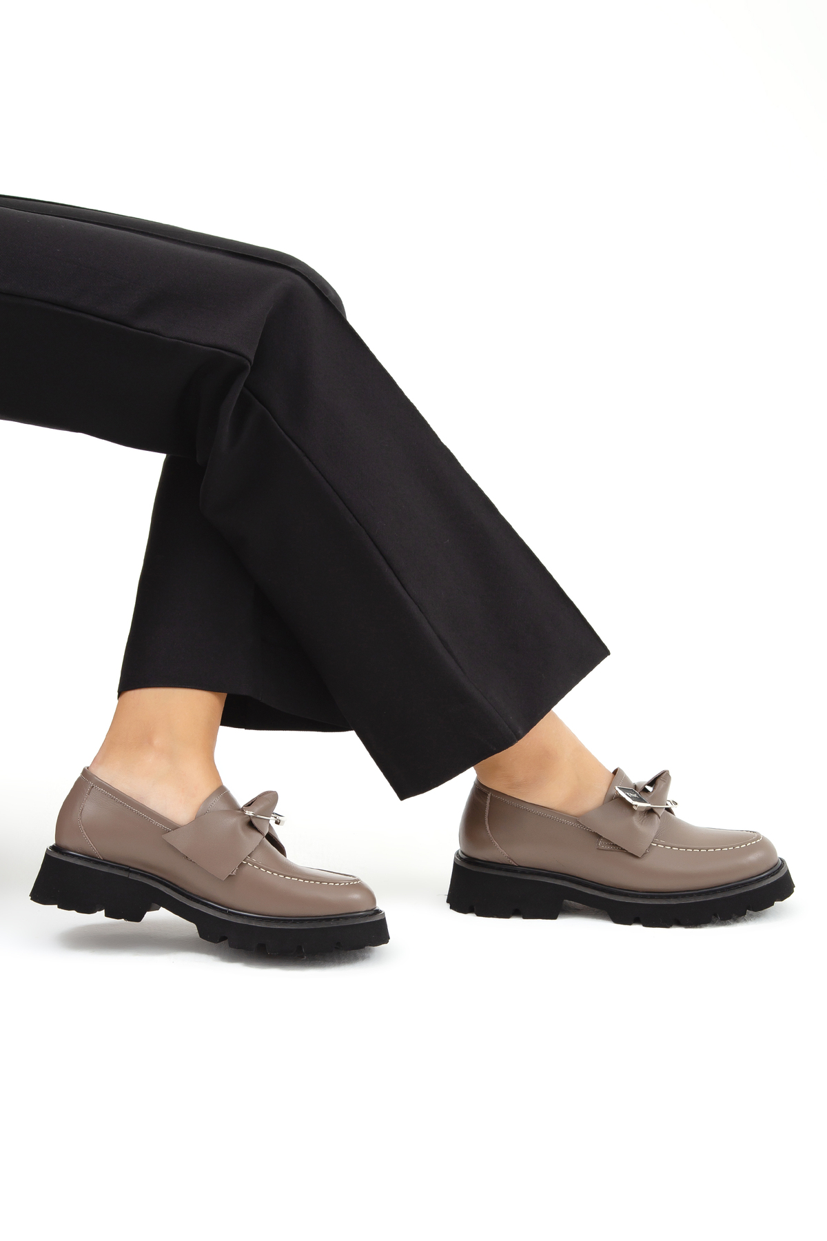 لوفر زنانه قهوه ای تامر تانجا | 33 1004 BN AYK SK22/23 اورجینال - تصویر 4