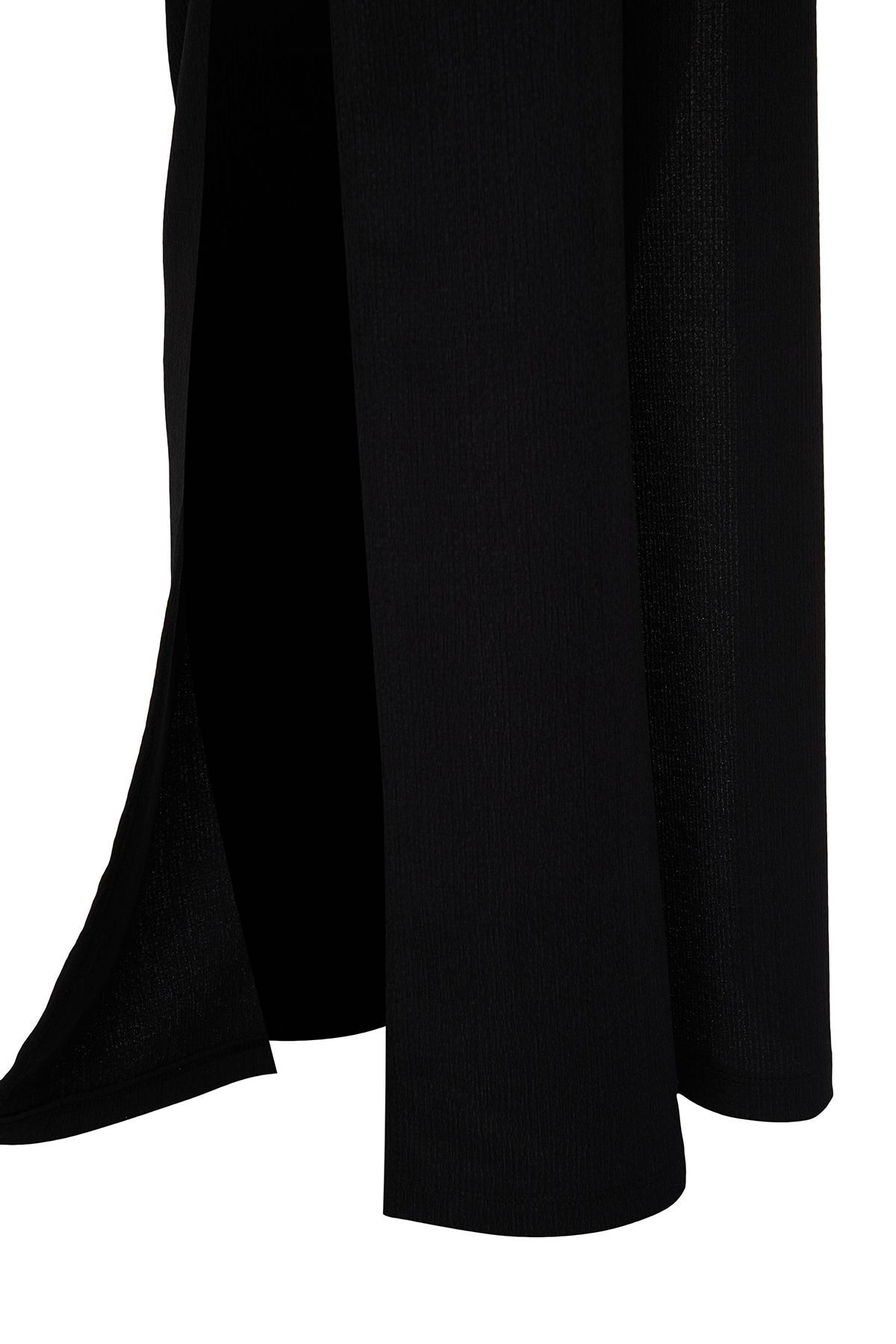Trendyol Collection-Schwarzer, gewebter Strandoverall mit tiefem Rückenausschnitt und Schnürung TBESS23TU00010 8