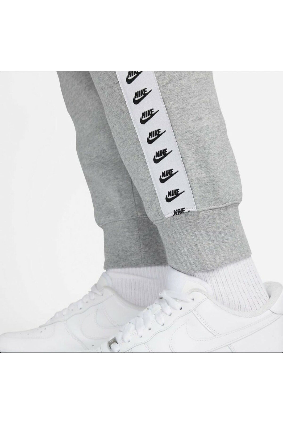 Nike air tracksuit black top and grey