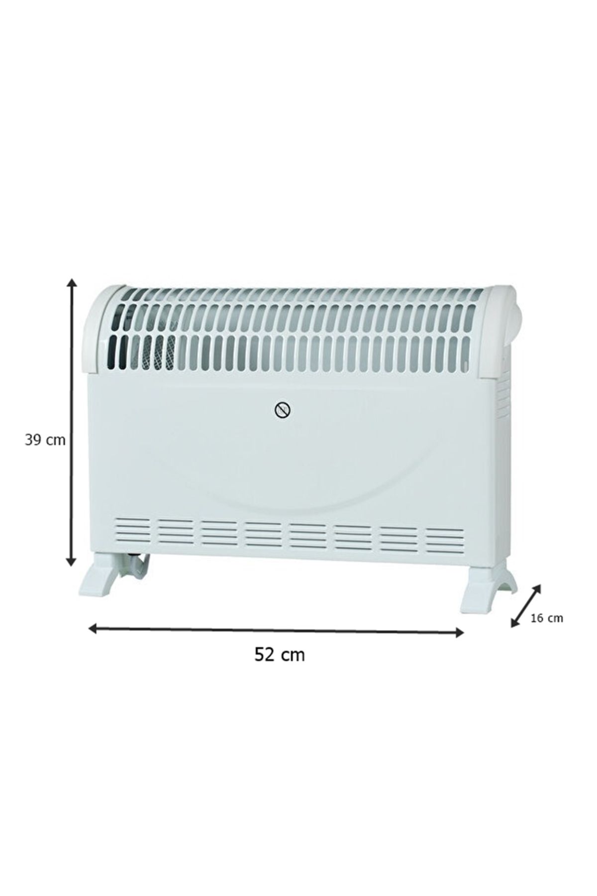 woodhub Elektrikli Isıtıcı Konvektör Isıtıcı Elektrikli Turbo Fanlı Soba Termostatlı Heater 2000watt
