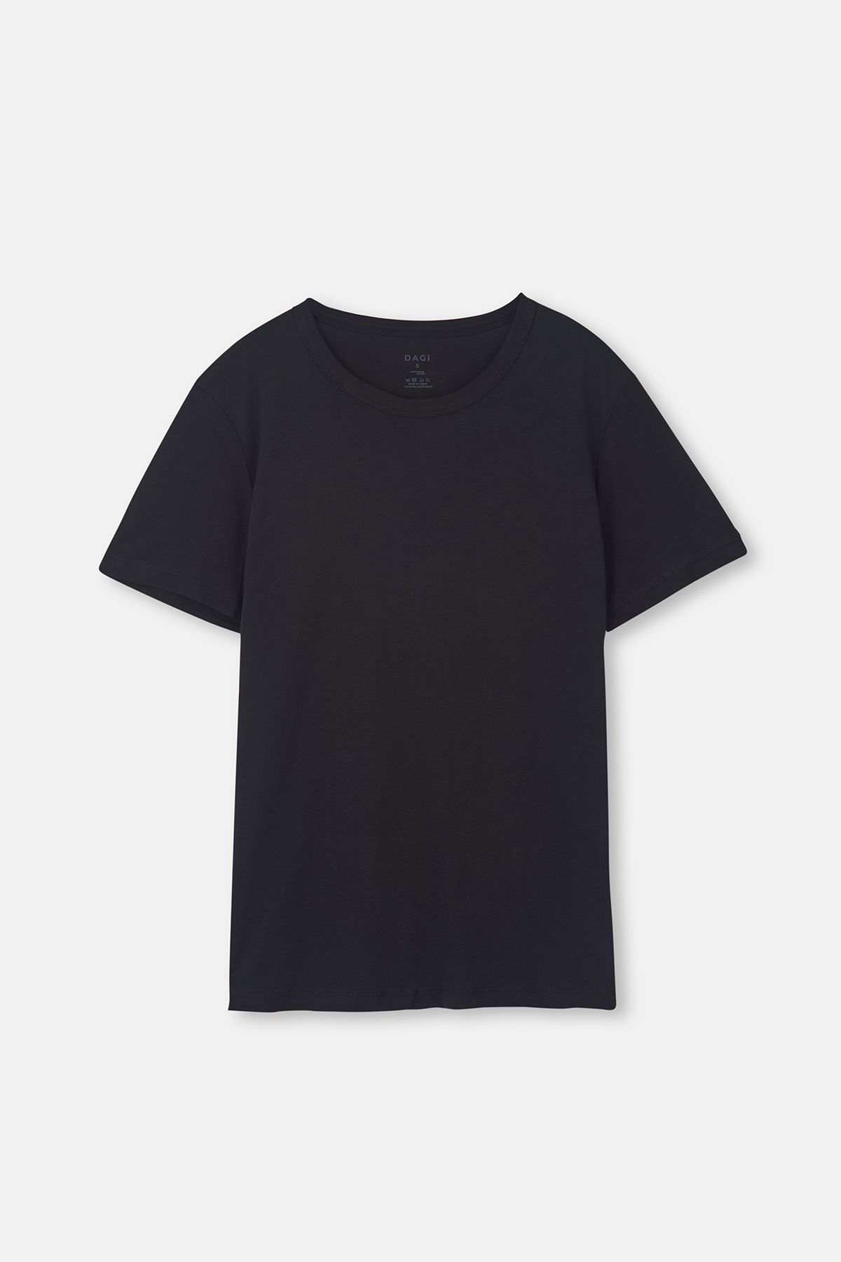 Dagi-O Neck Black T-Shirt 1